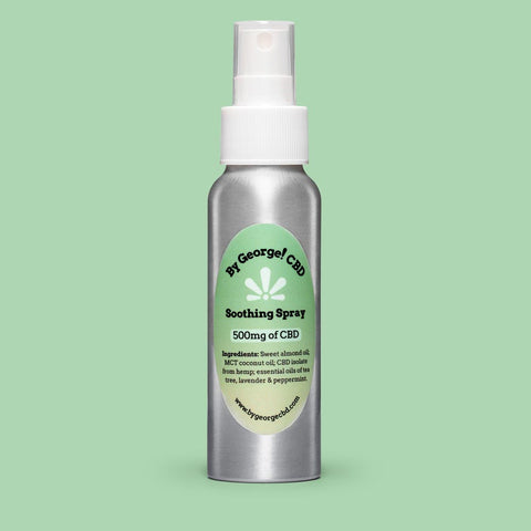 Soothing spray with 500mg of CBD